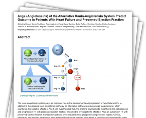 Angs (Angiotensins) of the Alternative Renin-Angiotensin System Predict Outcome in Patients With Heart Failure and Preserved Ejection Fraction